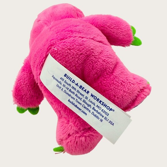 Build A Bear Pink Green Sloth Plush Toy 5" Stuffed Animal BAB Collectible - Picture 3 of 3